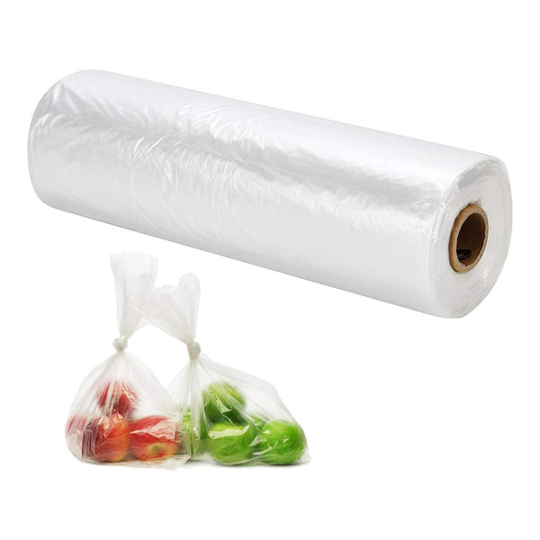 HDPE plastic bags on roll transparent