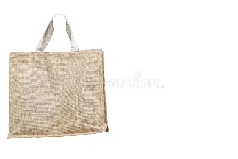 Natural jute shopping bag eco-friendly