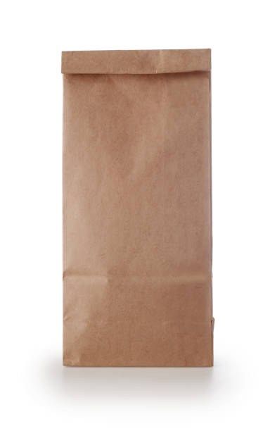 Brown kraft paper bags with handles